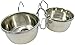 Bonka Bird Toys 3128 2Pk 10 oz Hook Cups Coop Cup Bird Cages Dog Food Water Bowl Feeder Crate Kennel Pet Dish Small Feedingthumb 3
