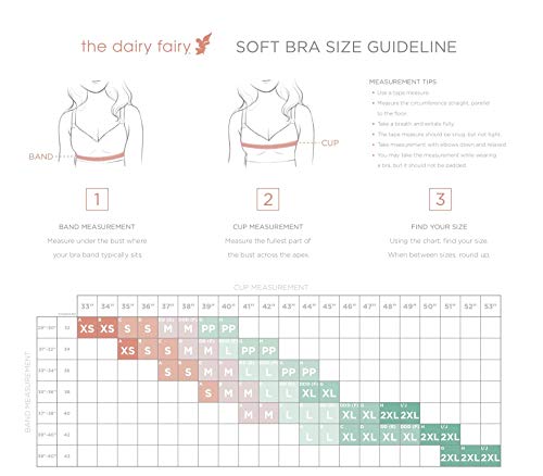 Rose Wireless Nursing + Hands-Free Pumping Bra | Breast Pump & Nurse in one Bra (XX-Large, Black)