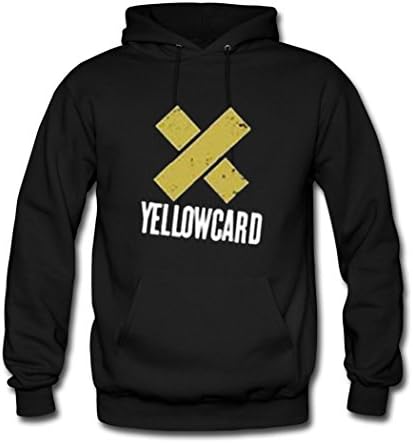 Men's Yellowcard The Final World X logo New Popular Hoodies Sweatshirt Black L