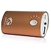 Portable Charger 6000mAh - External Battery Power Bank from Gembonics for iPhone X, 8 8Plus, 7 7Plus 6 5s; iPad Air; Samsung S8 S7 S6 S5; Note, Nexus, HTC, Motorola, Nokia and more (Gold)