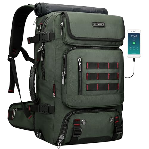 WITZMAN Nylon Reiserucksack Herren mit 16-Zoll-Laptopfach und Schuhfach
