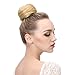 SARLA Fake Ballet Extension Bun Natural Blonde Synthetic Drawstring Hair Bun Hair Pieces for Women Girls Lady Updo Donut Chignon