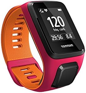 TomTom Runner 3 Cardio+Music, Reloj cardio y música, Rosa/Naranja, S (Pequeña)