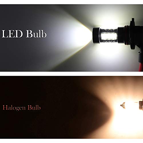 image for Henkeyi 5202 5201 PS19W Fog Light Bulbs LED 80W Extremely Bright 6000K