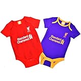 Liverpool FC Set of 2 Cute Baby Onesies - Authentic EPL