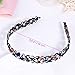 Metal Headband Hard Hair Hoop Hollow Woven Hair Band, 3pcs
