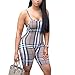 ECHOINE Women's Sexy Bodycon Romper Spaghetti Strap Short Pants One Piece Jumpsuits Clubwer
