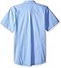 IZOD Uniform Young Mens Short Sleeve Button-down Oxford Shirt, Ox Blue, 40/41