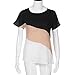 2018 Women's Color Block Blouse Chiffon Short Sleeve Casual Shirts Tunic Tops by Topunder