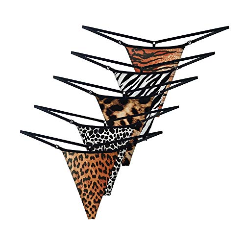 417fcgCh9YL QHKS Tanga de leopardo y cuerdas G sin costuras, con parte trasera en T para mujer, cintura baja, talla XL, leopardo, G… QHKS Tanga de leopardo y cuerdas G sin costuras, con parte trasera en T para mujer, cintura baja, talla XL, leopardo, G…