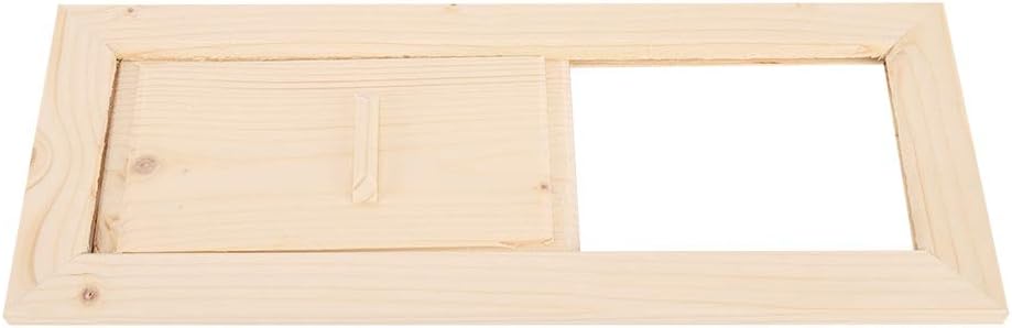 Wooden Air Vent Rectangle Air Vent Grille Ventilation Equipment Sauna Accessory with Adjustable Air Gaps for Sauna Room and Steam Room