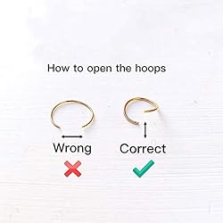 Small Gold Sterling Silver Huggie Hoop Earrings for