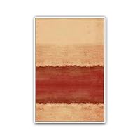 Framed Canvas Wall Art Abstract Color Block Canvas Prints Home Artwork Decoration for Living Room,Bedroom - 16x24 inches