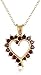 Amazon Collection 18k Yellow Gold Plated Sterling Silver Open-Heart Pendant Necklace, 18