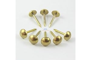 Ochoos 20 Pieces Solid Brass Upholstery Tacks Nails 12x27mm