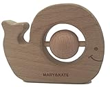 Baby Teething Whale Toy - Montessori - Organic - BPA - free