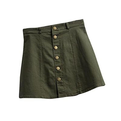 FUNIC Fashion Women's Mid Waist Skirt Korean Style Denim Skirt Short Mini Skirt