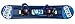 Lucky Bums Kids Beginner Plastic Snowboard, 120cm, Blue