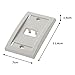 Panduit CFPE2IWY 1-Gang 2-Port Faceplate, Off White