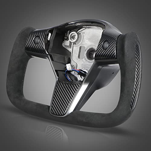 TSLAUCAY Tesla Yoke Steering Wheel for Model 3&Y 3K Carbon Fiber Model Y Yoke Personalized Model