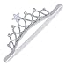 Gellwhu 2pcs Baby Girl Crown Headband Head Wrap Hair Band Headwear Gold Silver