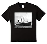 Kids Titanic Sailing Ship Cruise Vessel T-Shirt 8 Black