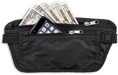 Travel Money Belt, Comfortra RFID Blacking Belt, Hidden Money/Passport/Phone Waist Pack- Secured Comfortable and Lightweight