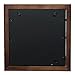 Gallery Solutions Photo 12x12 Flat Walnut Wall Frame with Double White Mat For 8x8 Picture 12