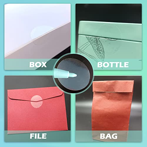 Clear Tamper Evident Stickers Package Security Seals 1 inch Transparent