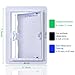 Suteck Plumbing Access Panel for Drywall Ceiling 4 x 6 Inch Reinforced Plastic Wall Access Doors Removable Hinged White