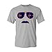 Men's Chicago Ditka Glasses and Stache Parody T-Shirt XXL Heather Grey