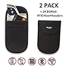 Anti-Diefstal Hoesje Autosleutel (2 PACK) + 2x RFID kaarthouders – Auto Sleutel Etui – Signaal Blokkerende Beschermhoes…