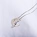 S.Leaf Cat Moon Necklace Sterling Silver Cat and Moon Collar Necklace (Silver and Gold)