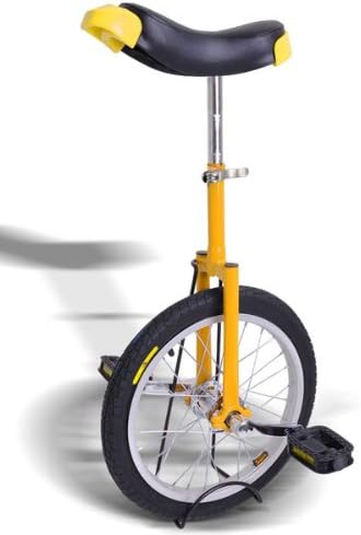 16" Yellow Top Quality Unicycle Wheel