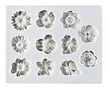 Flower Cake Fondant Mold,Roses Candy Making Silicone Tray,Chrysanthemum Cake Decoration Mold,Sunflower Chocolate Sugarcraft Small Pastry Tool