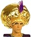Golden Turban w/ Beads Costume Accessory