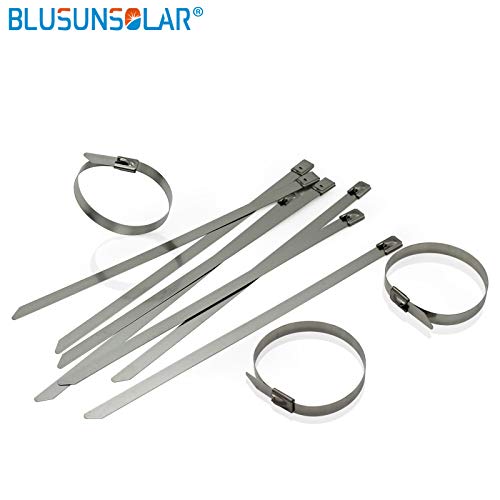 1000pcs 7.9mm150mm hanroot stainless steel cable ties clumps and self-locking cable ties