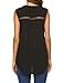 SoTeer Women Sleeveless Blouse Comfy V Neck Loose Casual Button Down Shirts