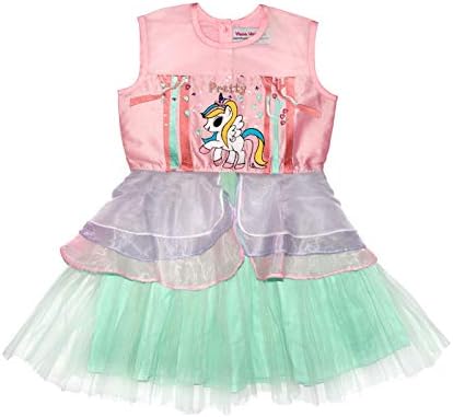 Yana Unicorn Kids Dress Yana (Multi Color)