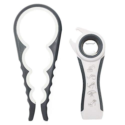 Maxracy Bottle Opener, Jar Opener, 5 in 1 Multi Function Can Opener Bottle Opener Kit with