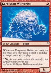 Magic: the Gathering - Karplusan Wolverine - Coldsnap