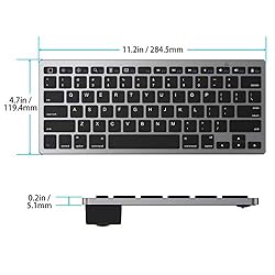 OMOTON Ultra-Slim Bluetooth Keyboard Compatible