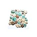Pebble Porcelain Tile Fambe Turquoise Green Beige Shower Floor Pool Alley Tiles Mosaic TSTGPT005 (4 x 6 Inches Sample)