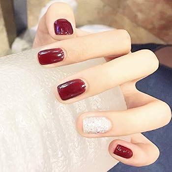 Amazon Com Aegenacess 24pcs False Nails Short Square Fake Design Amazon Com Aegenacess 24pcs False Nails Short Square Fake Design