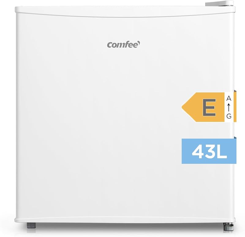 ' RCD50WH2(E) Frigorífico Mini Bar, pequeno silencioso, porta mono, para aplicações em hotel, casa, escritório, 43L, branco, 47,2 x 45 x 49,2 cm