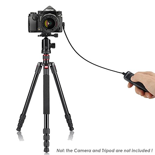 Wired Shutter Release Cord Remote Control Switch Cable Replaces RS-60E3 Compatible with Canon DSLR Camera T6i T6s T5 T5i T4i T3 T3i T2i T1i XT XTi XS XSi 60D 70D 760D G16 G15 G12 G11 G10 G1X