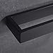 Hoooh Matte Black Hand Towel Holder for Bathroom, 15-3/4 Inch Stainless Steel Kitchen Towel Bar Wall Mounted, D110L40-BK