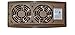 Suncourt Flush Fit Floor/Wall Register Booster Fan — Ultra-Quiet, 5-Speed Vent Fan with Smart Technology and 6-Foot Power Cord, HC500-B (Brown)