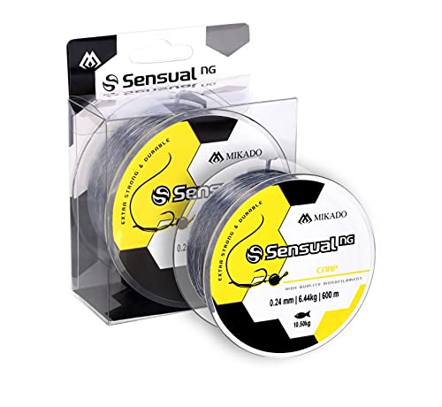 Mikado Sensual N.G. Carp Fishing Line 0.24 mm - 0.45 mm / 600 m Monofilament Top (0.38 mm / 13.20 kg / 600 m)
