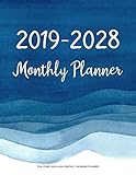Ten Years 2019-2028 Monthly Calendar Planner: Ten Years | January 2019 to December 2028 Monthly Calendar Planner For Academic Agenda Schedule ... WaterColor Design (10 Years Calendar Planner) by 